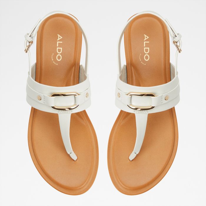 Flat sandals in white - TAYLEN