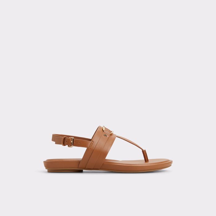 Flat sandals in cognac - TAYLEN