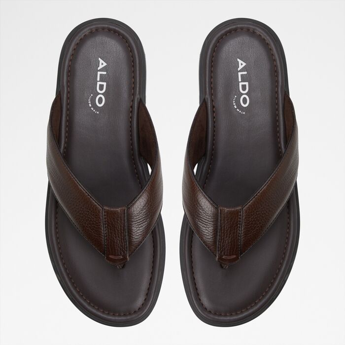 Sandals in brown leather - TAZZO