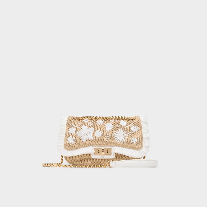 Crossbody bag in beige - THALYA
