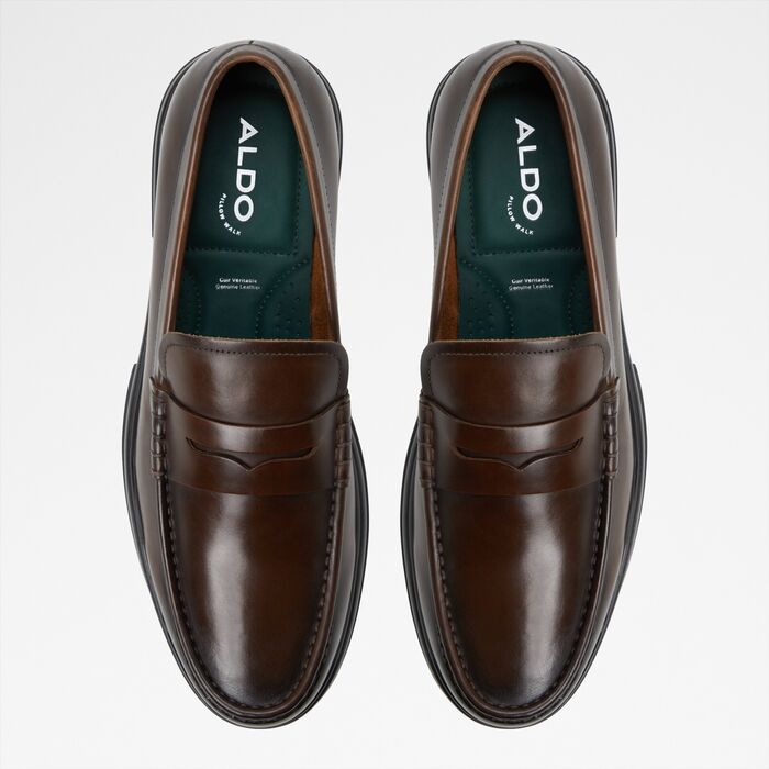 Loafers in brown leather - TUCKER
