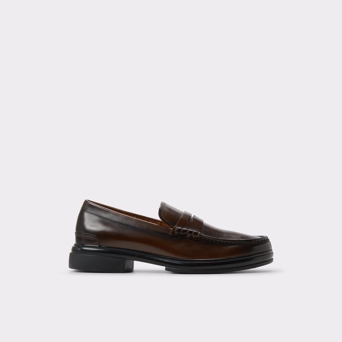 Loafers in brown leather - TUCKER