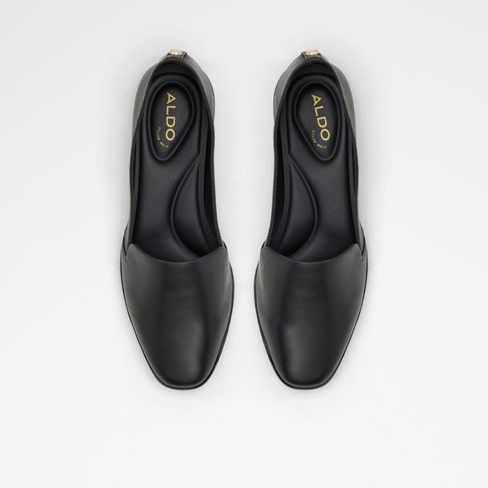 Flat shoes in black leather - VEADITH2.0