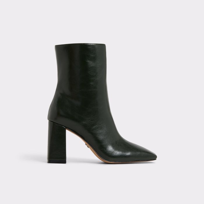 Block heeled ankle boots in green - VELLAMO
