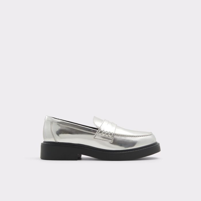 Flat loafers in silver - VERIMA
