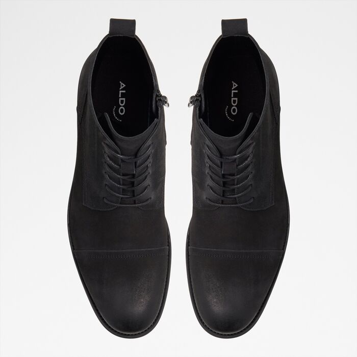 Boots in black leather - WALDRAMM-U