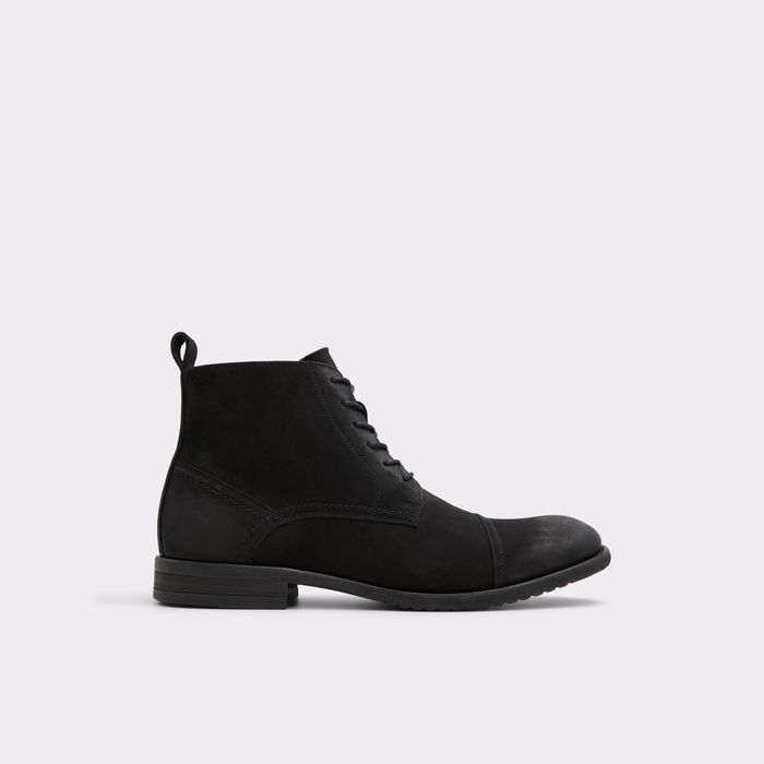 Boots in black leather - WALDRAMM-U