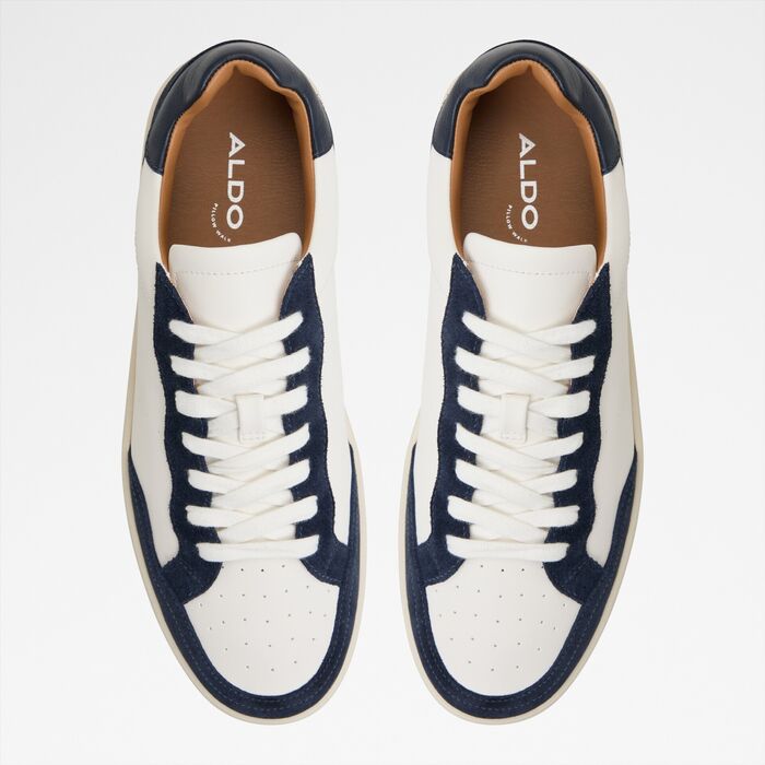 Trainers in white leather - WILDBROOK