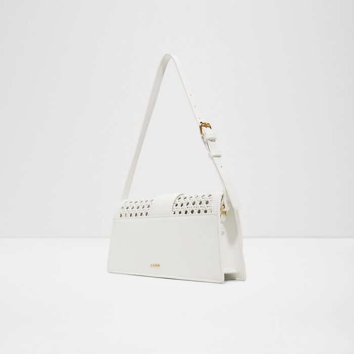 Shoulder bag in white - ZENITHPURSE