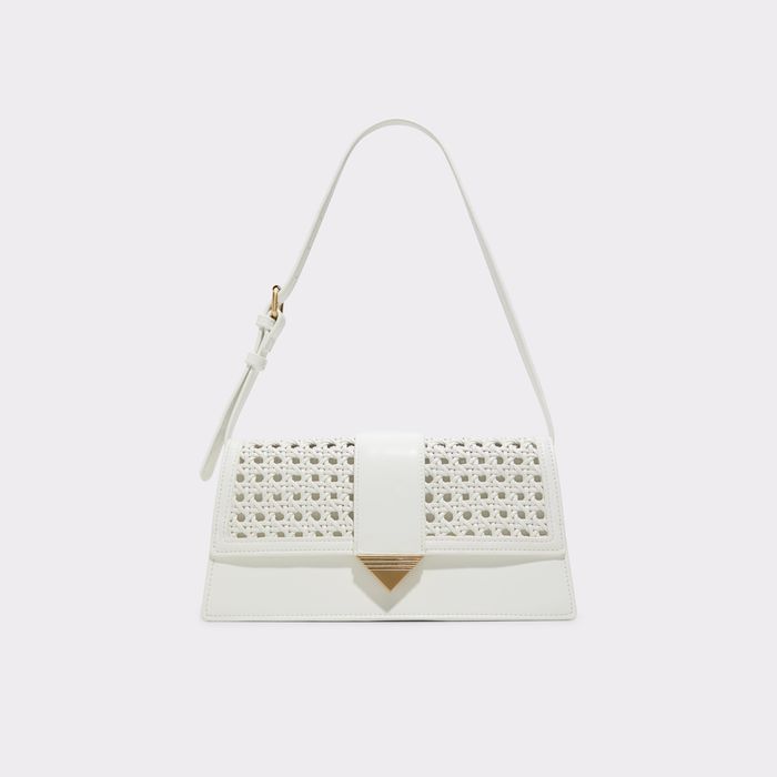 Shoulder bag in white - ZENITHPURSE