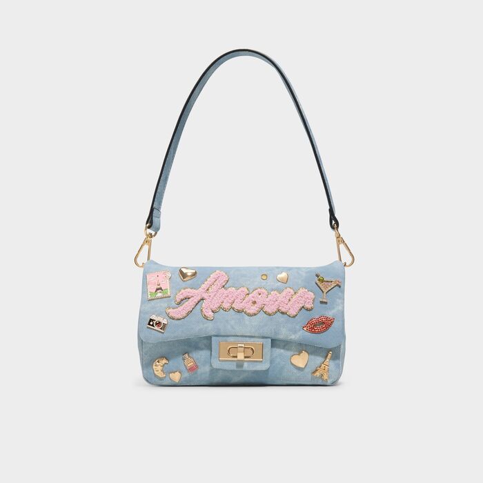 Shoulder bag in blue - BELLAAMOUR
