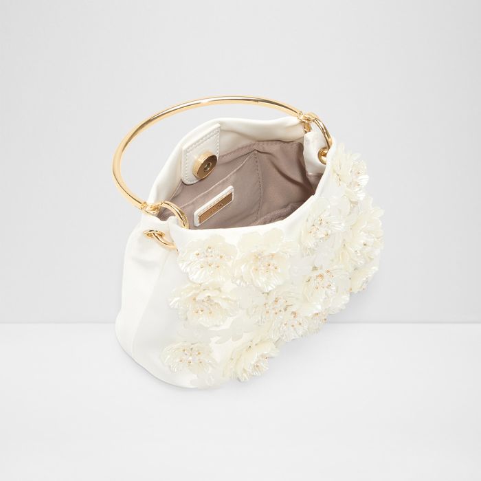Handbag in white - BLANCHEFLEUR