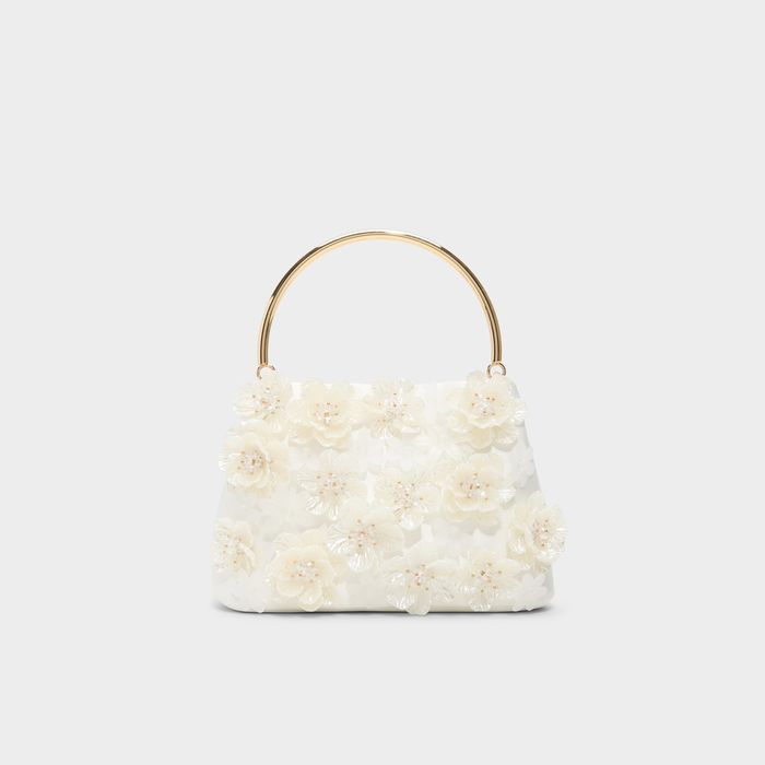 Handbag in white - BLANCHEFLEUR