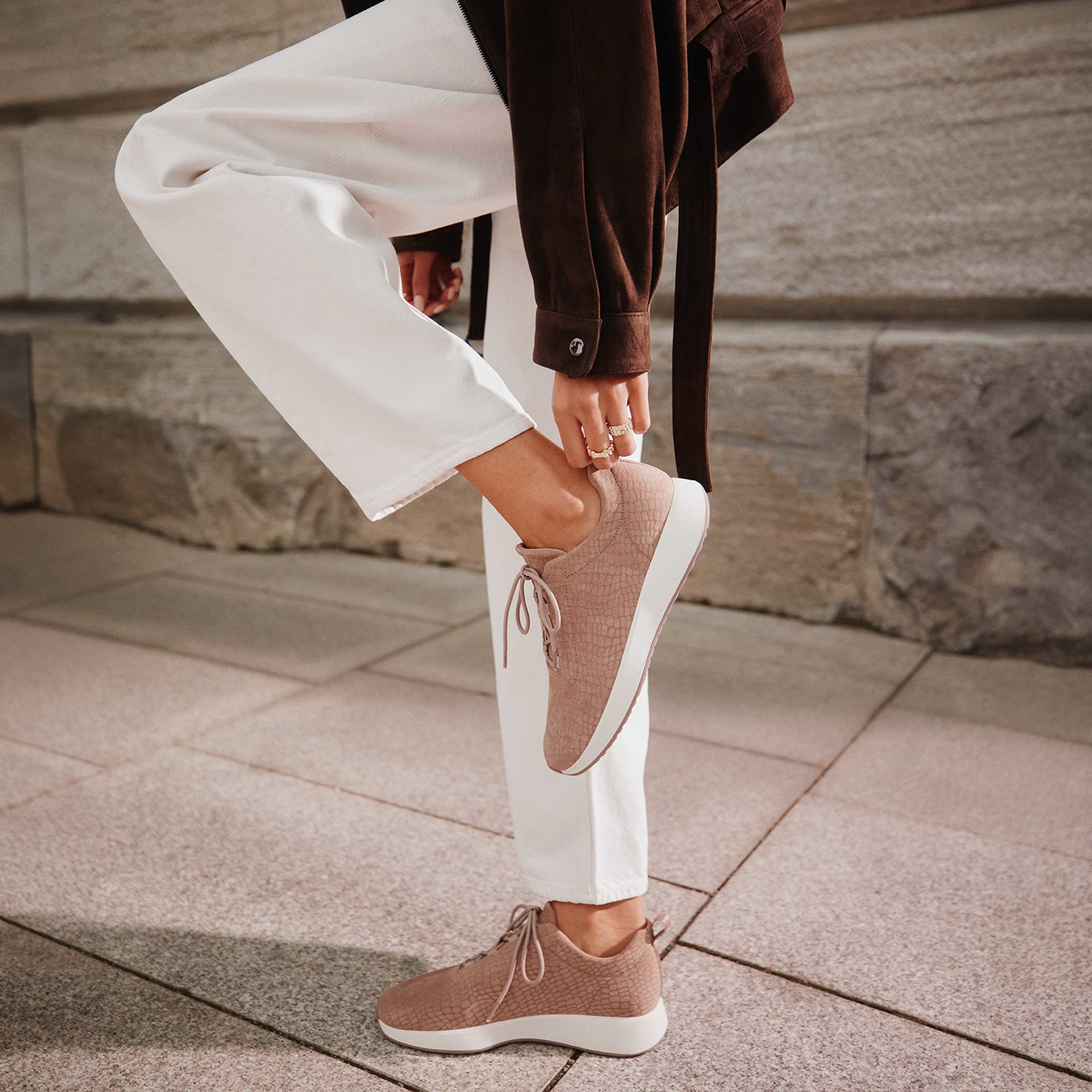 Aldo Flat trainers in beige - BRIER