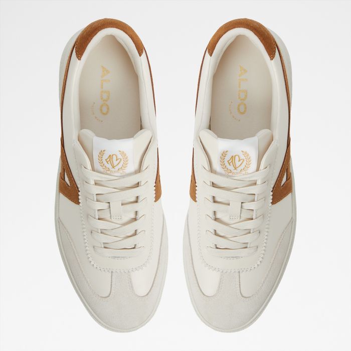 Trainers in beige leather - CLUBTRAINER