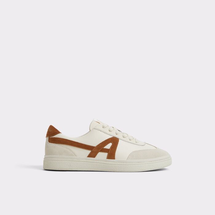 Trainers in beige leather - CLUBTRAINER