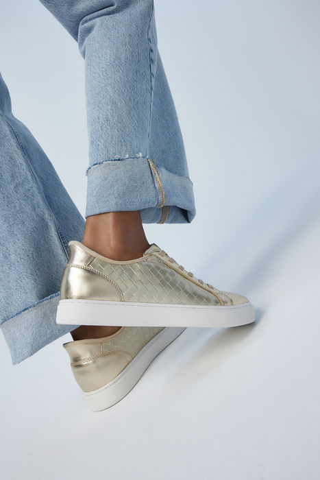 Flat trainers in gold - EASYIN