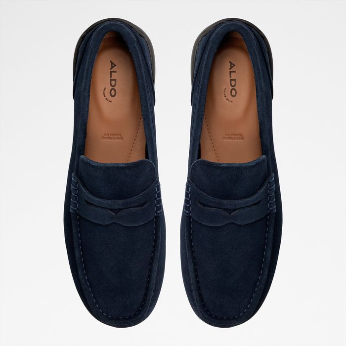 Loafers in navy leather - GWUD-IN