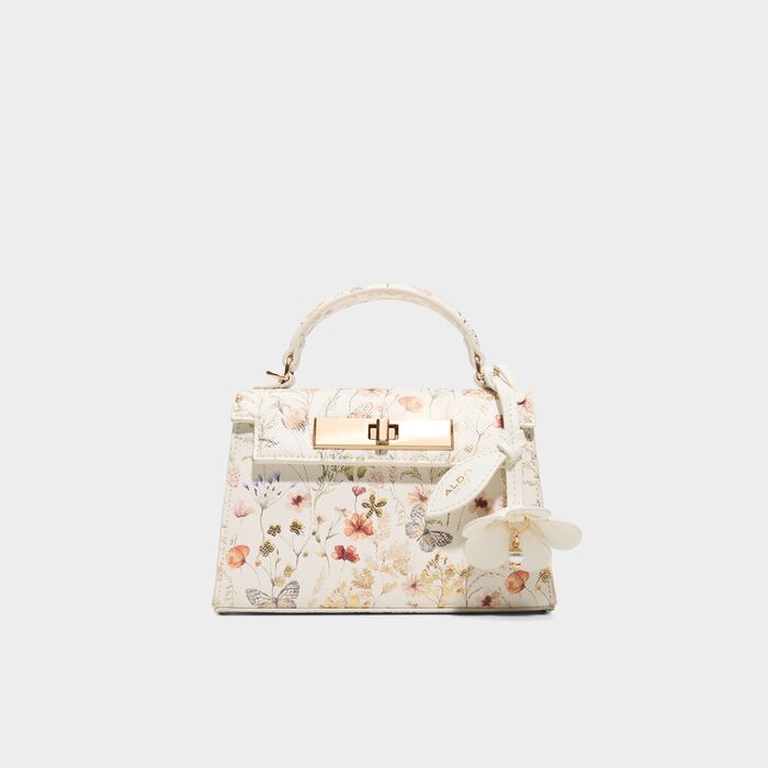 Handbag in white - LEORA