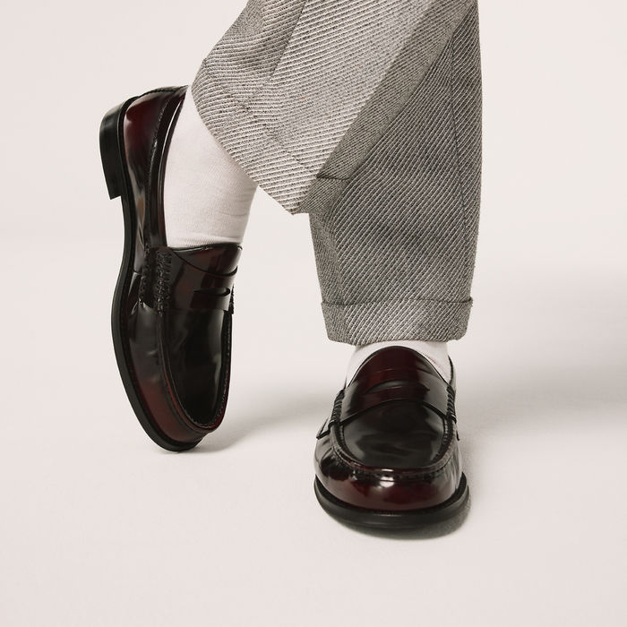 Loafers in brown leather - LUDOVIK