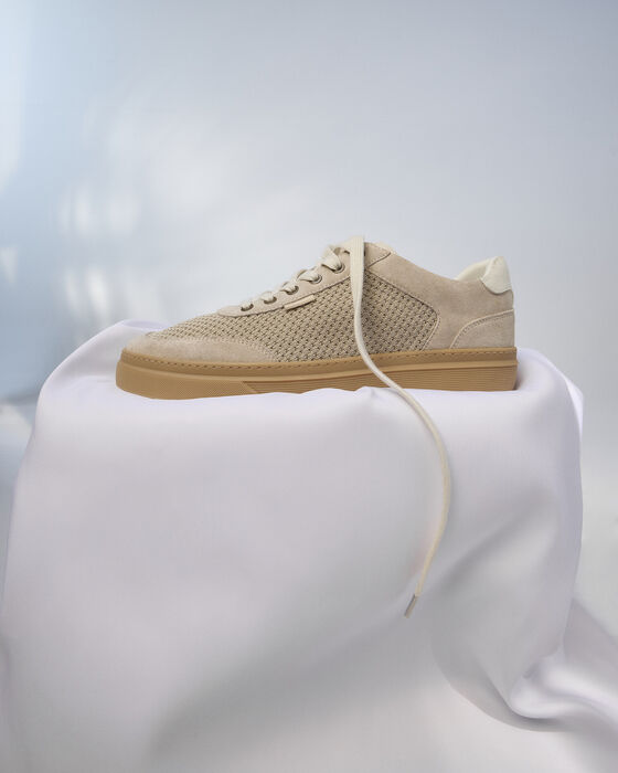 Trainers in beige leather - MCENROE