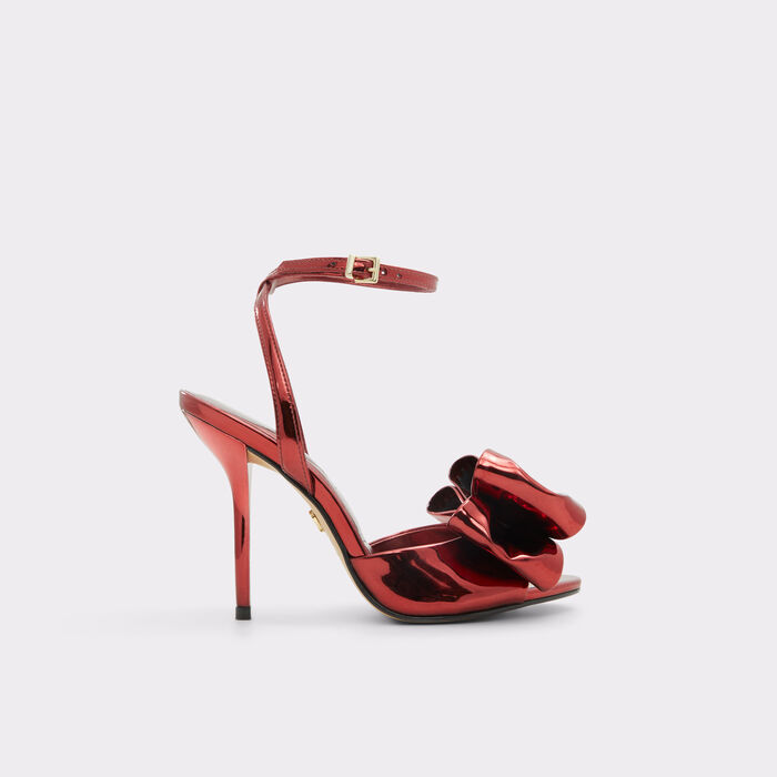 Stiletto heeled sandals in red patent - TINSLETTA-SE