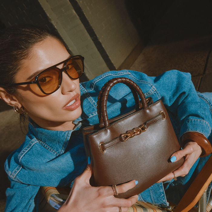 Handbag in brown - VALMIRA