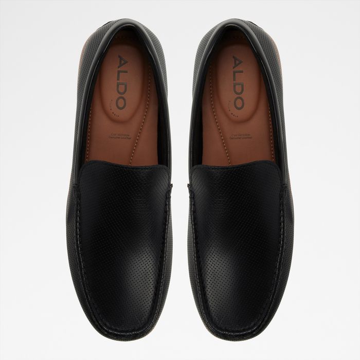 Loafers in black leather - VIGO-IN
