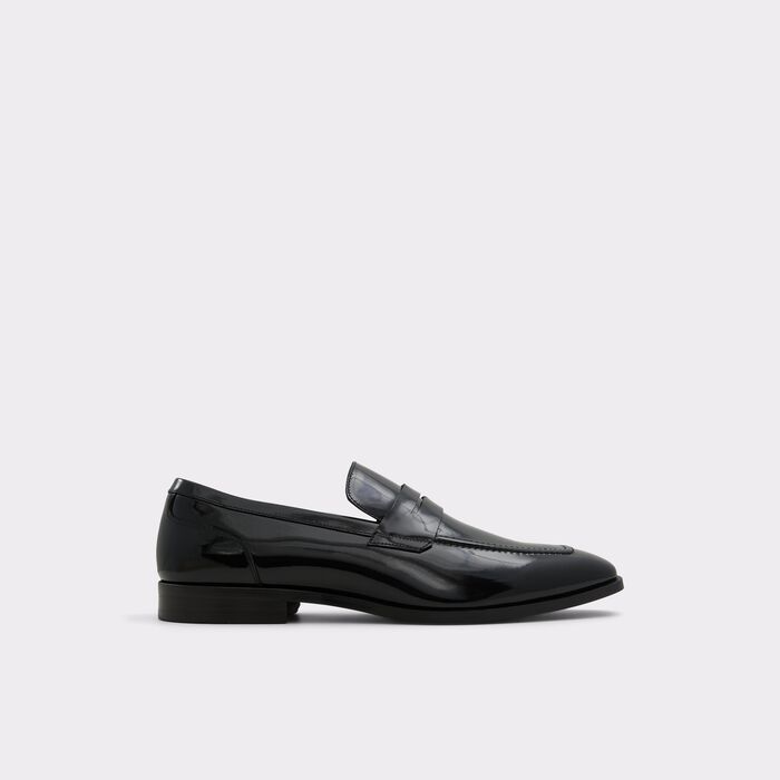 Mocassins em pele verniz preto - AALTO