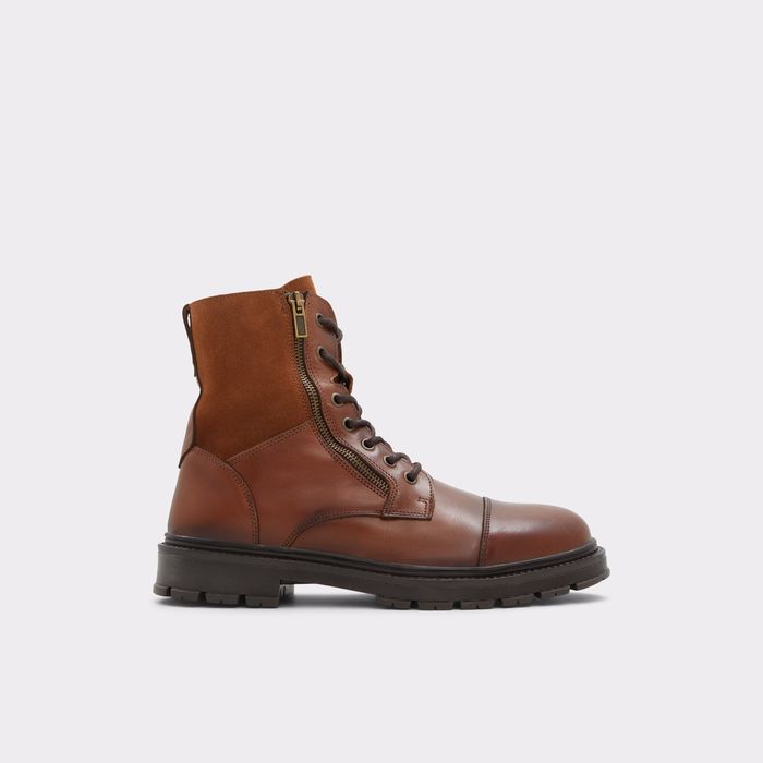 Botas em pele cognac - AAREN