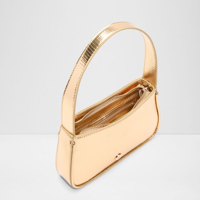 Bolso de hombro en oro - ABRIELLE