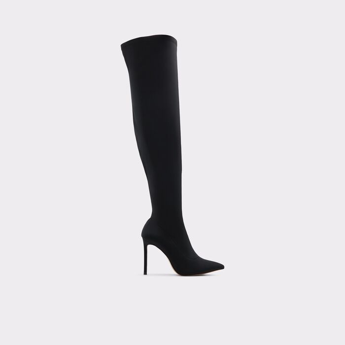 Botas em preto, salto fino - ACASSIA