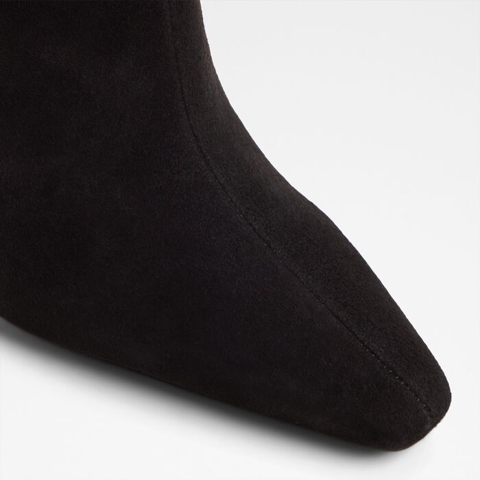 Botas en piel negro, tacón de aguja - ADALINDA
