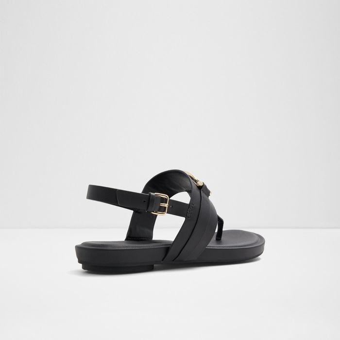 Sandalias planas en negro - ADRAYNWAN