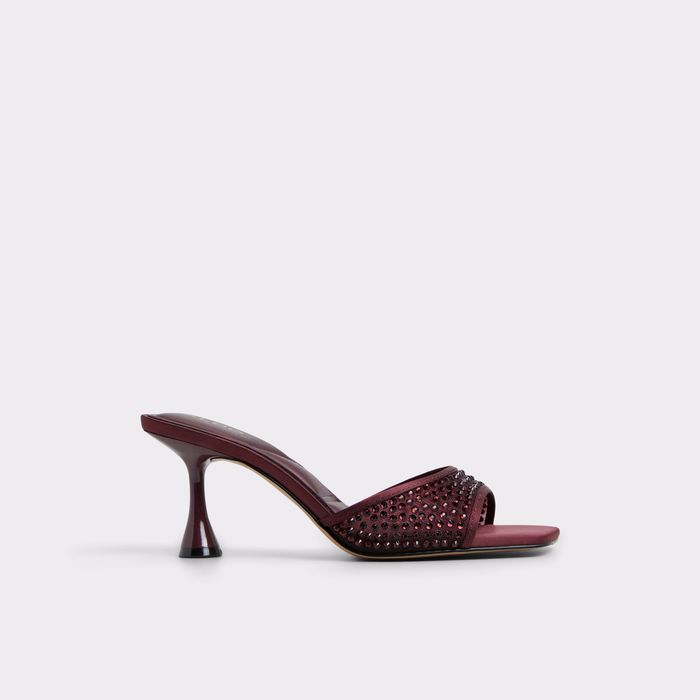 Sandalias en burdeos, tacón embudo - AGATHA