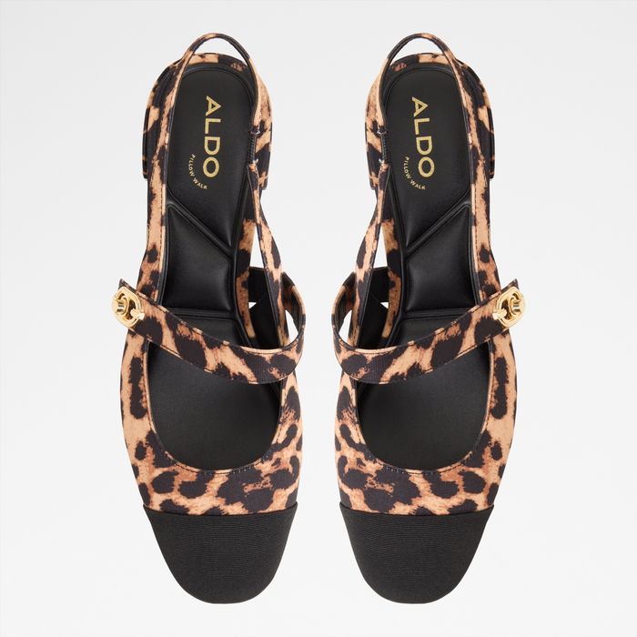 Zapatos en negro, tacón bloque - AGATHE