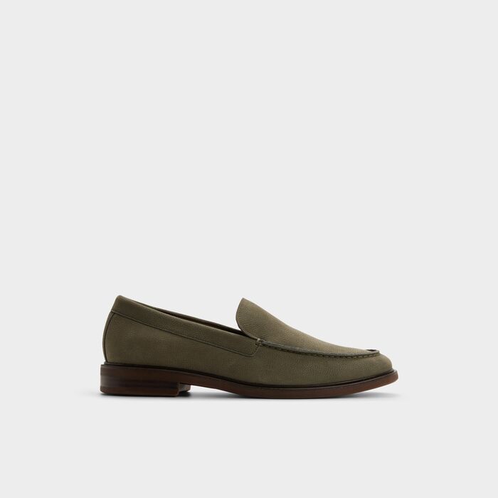 Mocasines en piel verde - ALFONSO