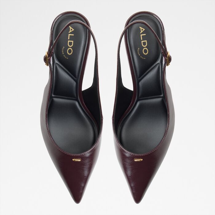 Sapatos em bordô, salto em bloco - ALICIEAA