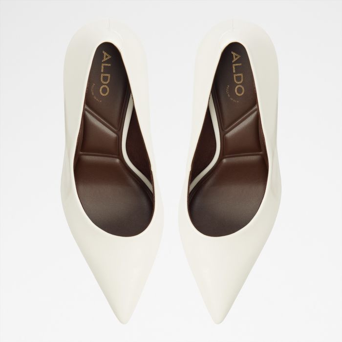 Sapatos em branco, salto fino - ALIICEE