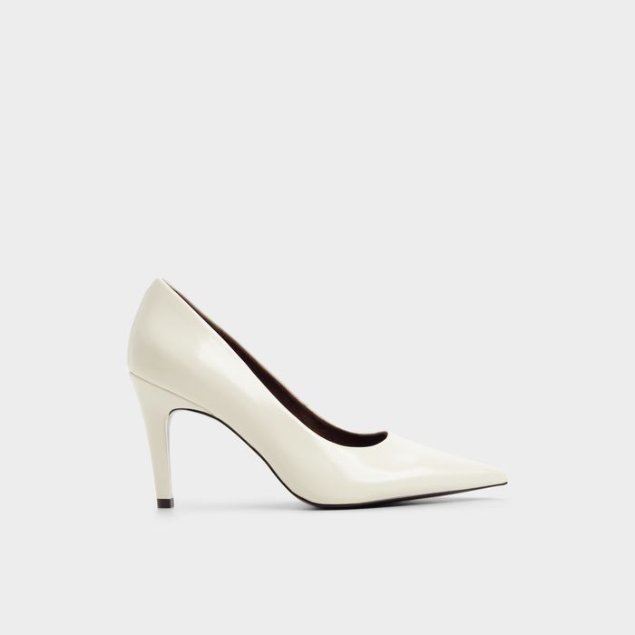 Sapatos em branco, salto fino - ALIICEE