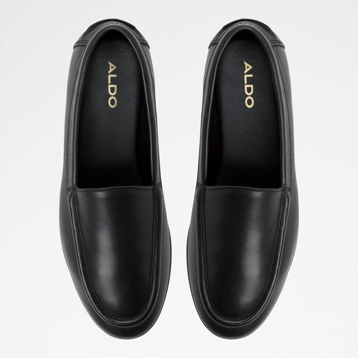 Mocasines planos en piel negro - AMBAR