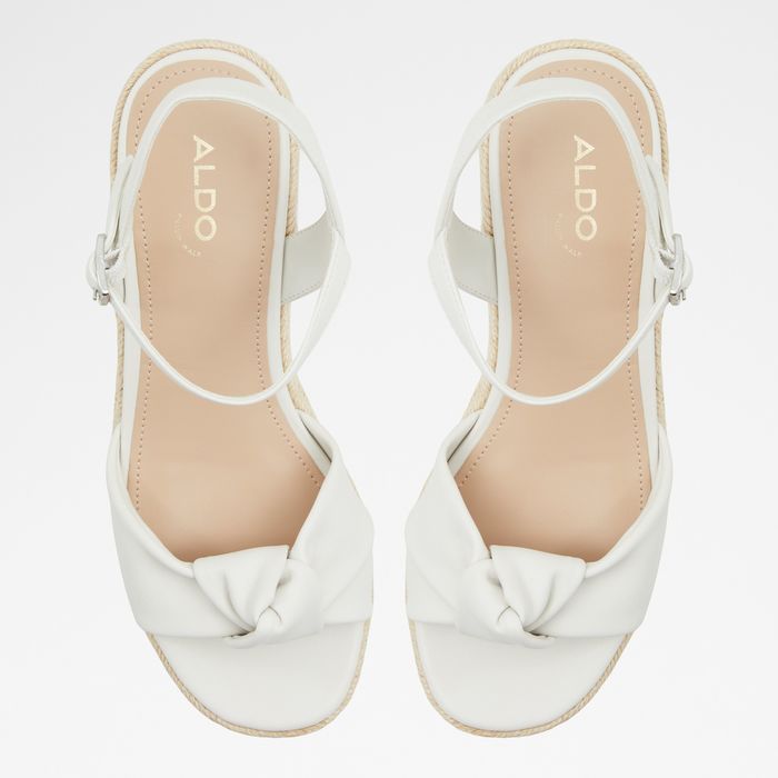 Sandalias de cuña en blanco - ANNAMARIE