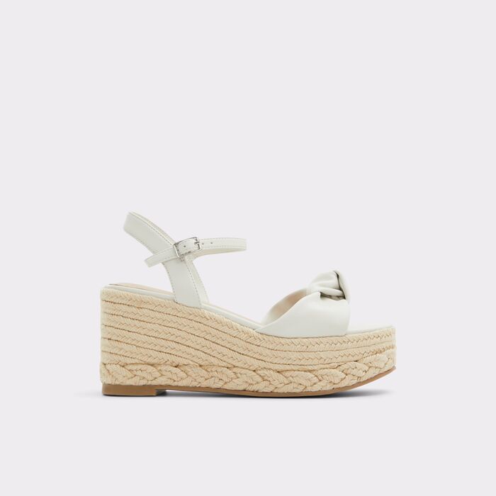 Sandalias de cuña en blanco - ANNAMARIE