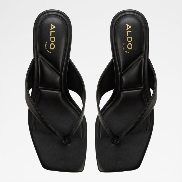 Mules en negro, tacón bloque - ANTONINA