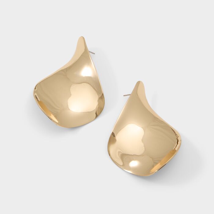 Brincos longos em dourado - ANY
