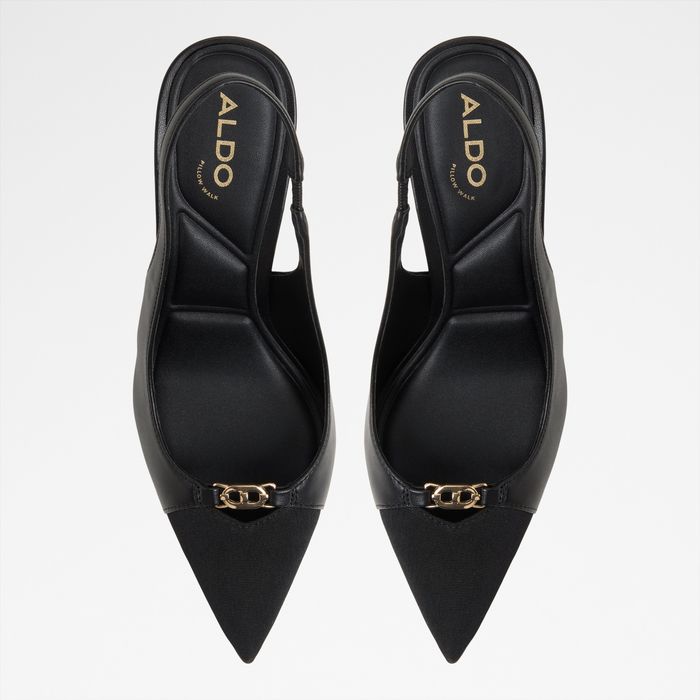 Zapatos de salón en negro, tacón de aguja - AUGUSTAS