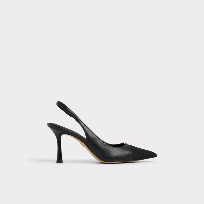 Zapatos de salón en negro, tacón de aguja - AUGUSTAS