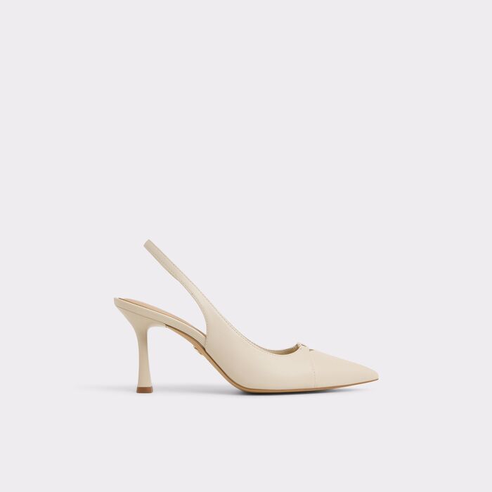 Sapatos em branco cru, salto fino - AUGUSTAS