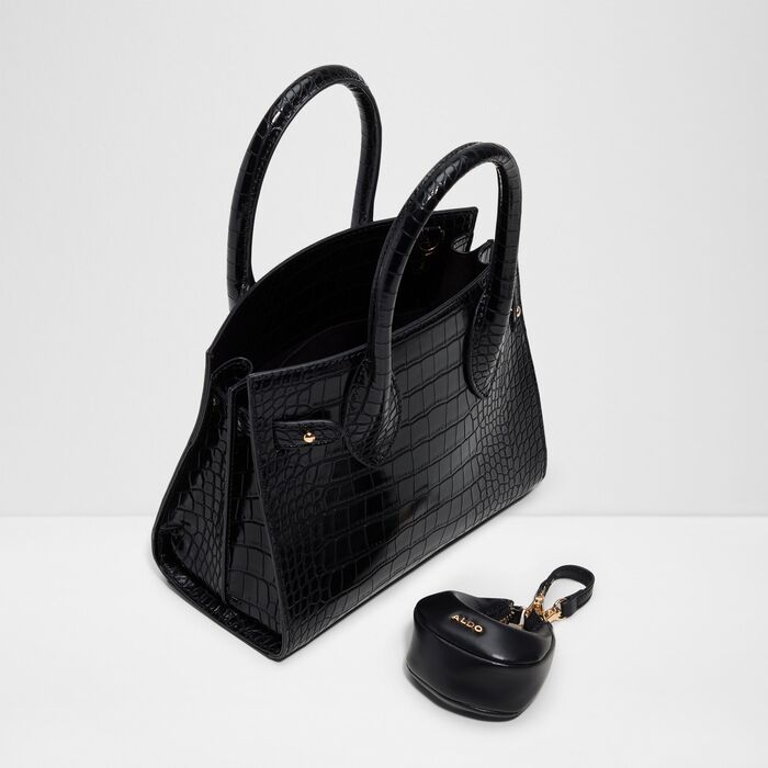 Bolso de mano en negro - AURALIE
