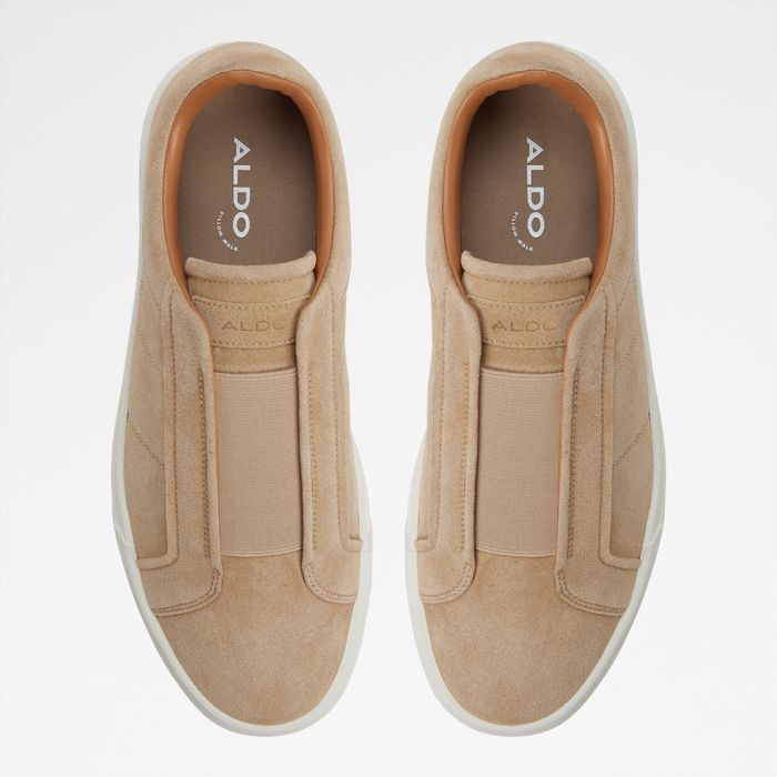 Zapatillas en piel beige - AUREN